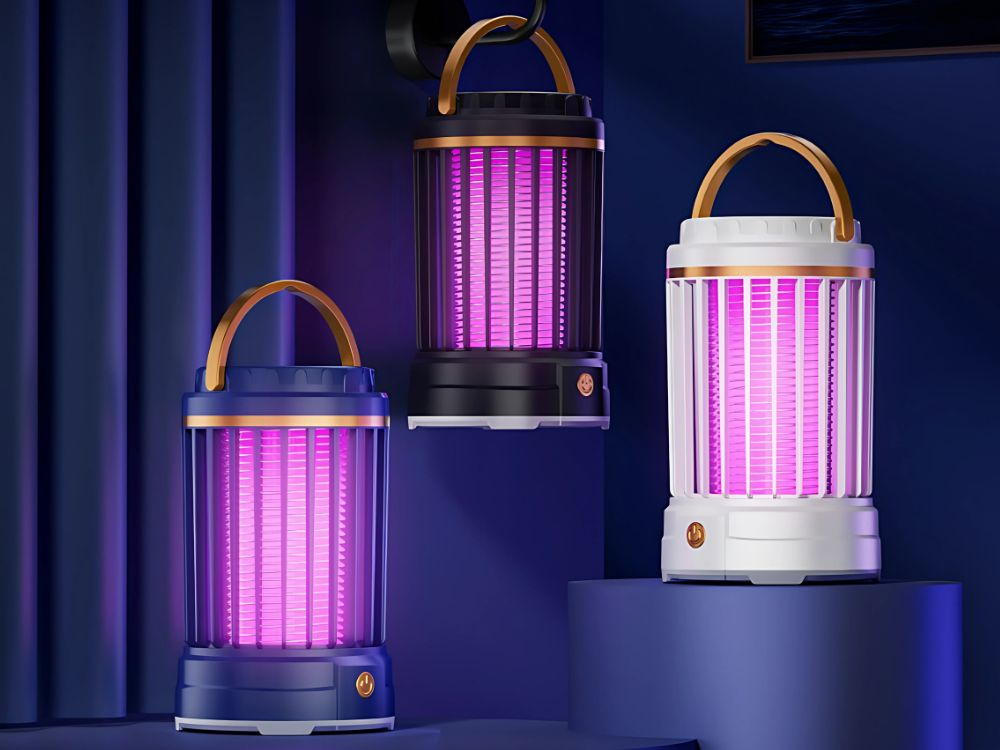 Jedinečná bezdrôtová UV lampa proti komárom